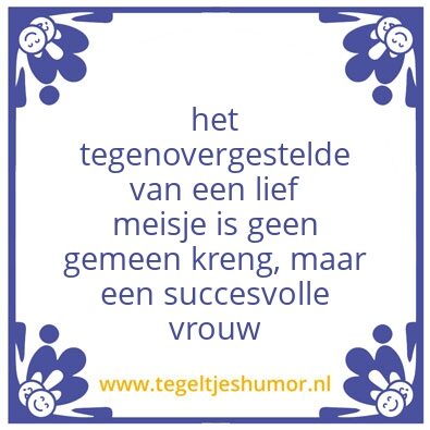 Tegeltje: Tegeltje