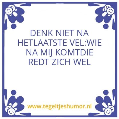 Tegeltje: Wc leed