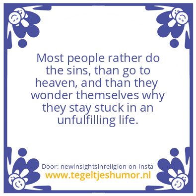 Tegeltje: Most people