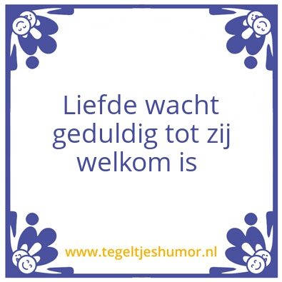 Tegeltje: Liefde