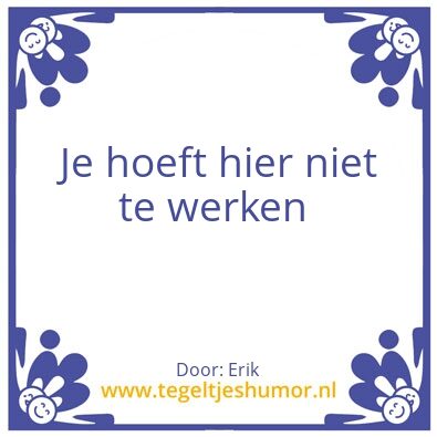 Tegeltje: Tegel