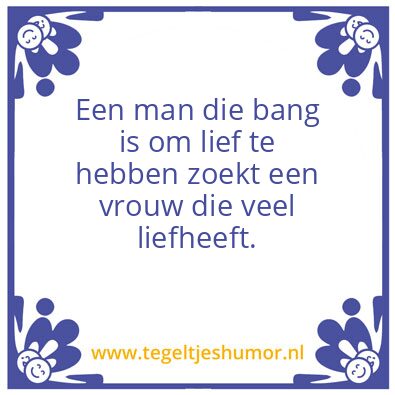 Tegeltje: Liefhebben
