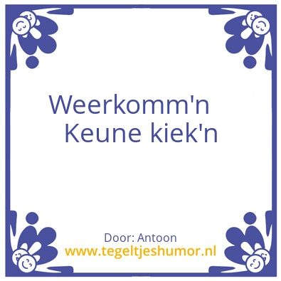Tegeltje: Antoon