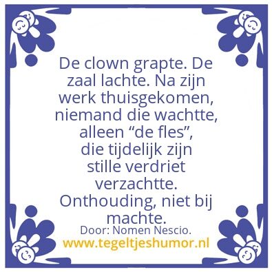 Tegeltje: Wat ooit was..