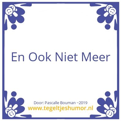 Tegeltje: .