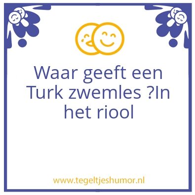 Tegeltje: zwemmen