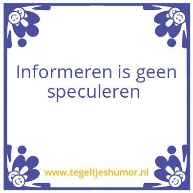 Tegeltje: Dirk’s wijsheden