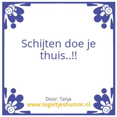 Tegeltje: WC