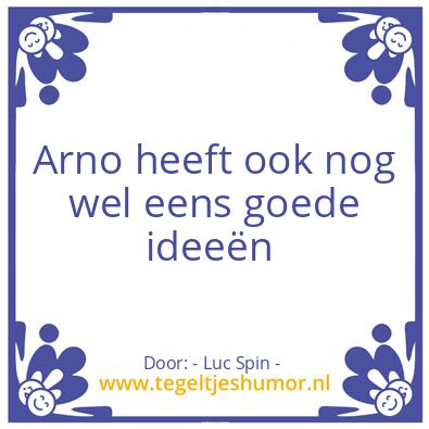 Tegeltje: Uitspraak van de maand