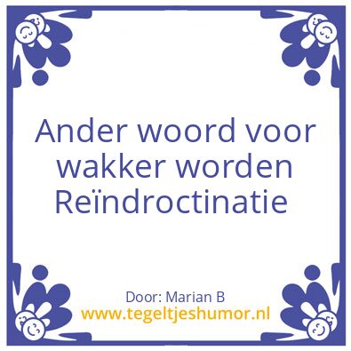Tegeltje: Marian Borg