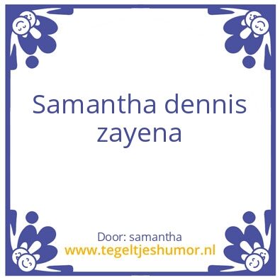 Tegeltje: namen