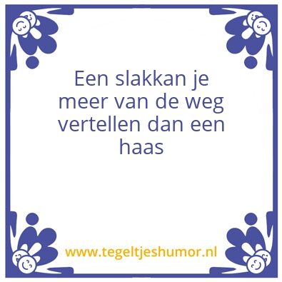 Tegeltje: slak