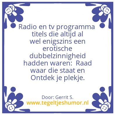 Tegeltje: Ik ben Gerrit.