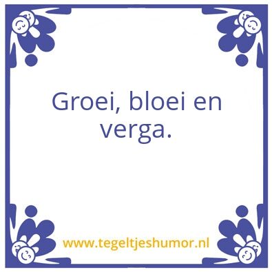 Tegeltje: Oude mensen