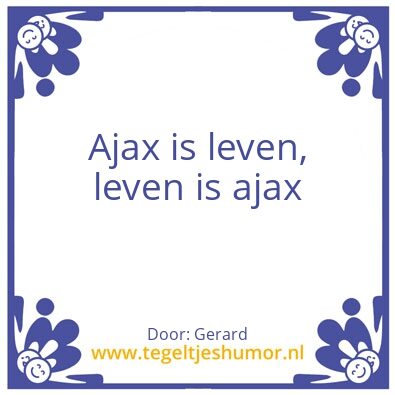 Tegeltje: Ajax