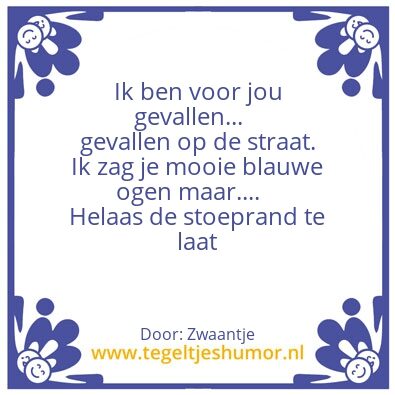 Tegeltje: Blauw