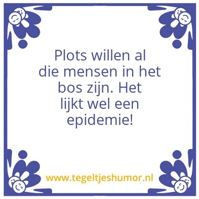 Tegeltje: Bos