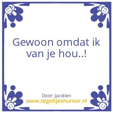Tegeltje: Liefde