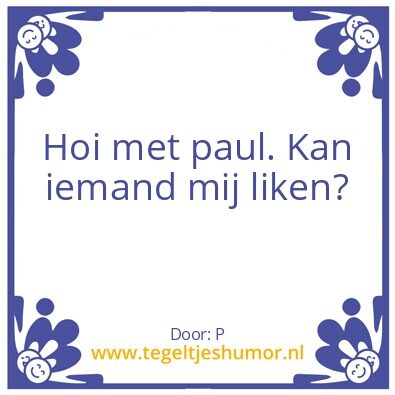 Tegeltje: Likes