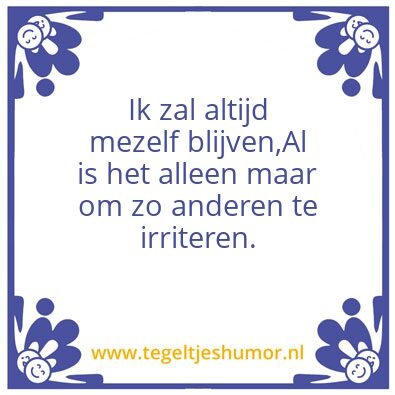 Tegeltje: P.A.
