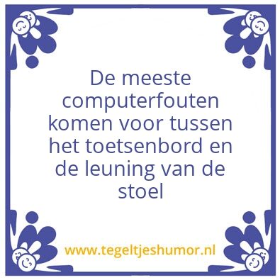 Tegeltje: Test