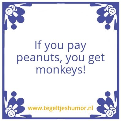 Tegeltje: Monkeys