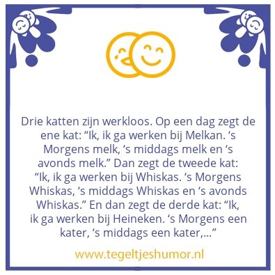 Tegeltje: kater