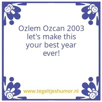 Tegeltje: Oz