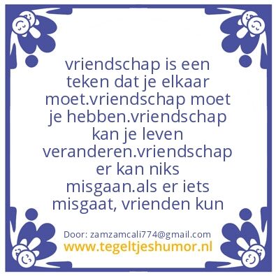 Tegeltje: Zm
