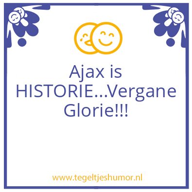 Tegeltje: Ajaks