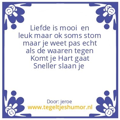 Tegeltje: liefde