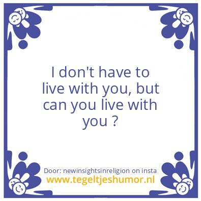 Tegeltje: Insight.