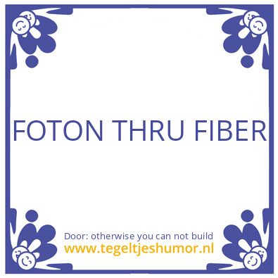Tegeltje: Time is linear