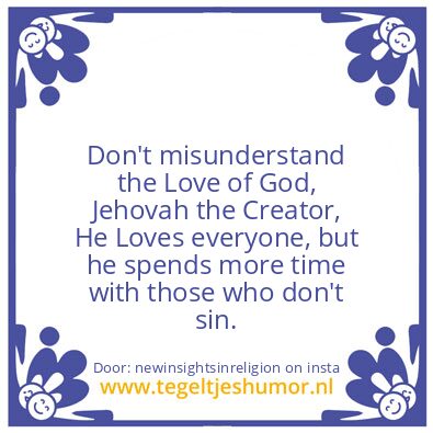 Tegeltje: The Love of God