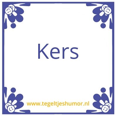 Tegeltje: kerst