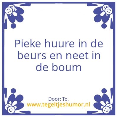 Tegeltje: Buimke
