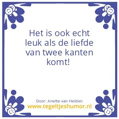 Tegeltje: Liefde