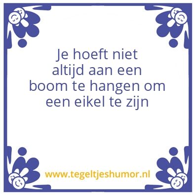 Tegeltje: Boom