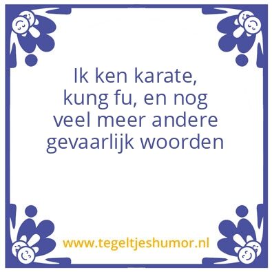 Tegeltje: Gevaarlijke woorden