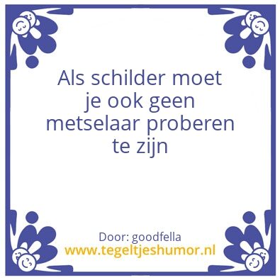 Tegeltje: goodfella