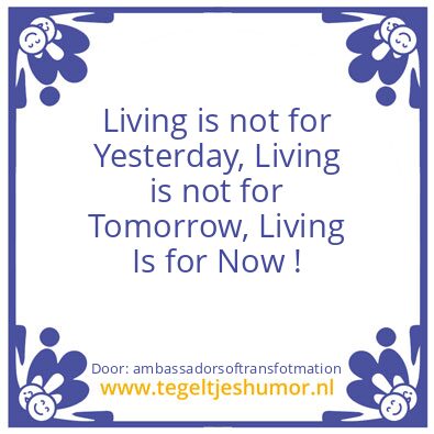 Tegeltje: Living