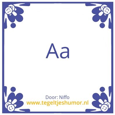 Tegeltje: Huts