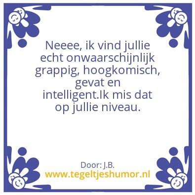 Tegeltje: Inzicht