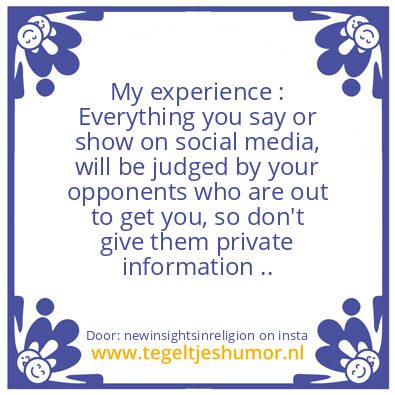 Tegeltje: My experience :