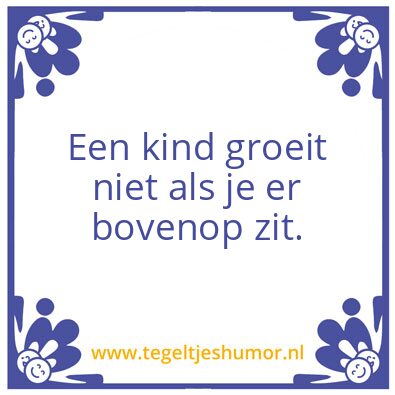 Tegeltje: Nadenkertje