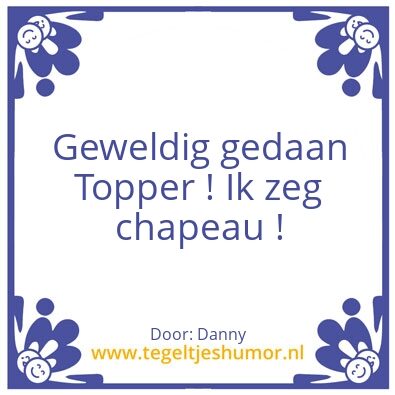 Tegeltje: Tegel