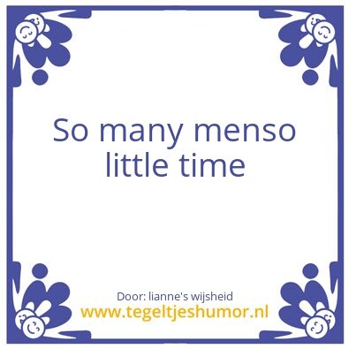 Tegeltje: Liannes wijsheid