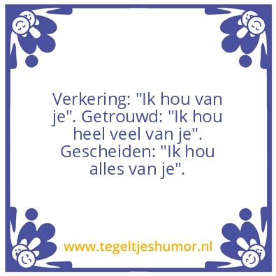 Tegeltje: Houden van