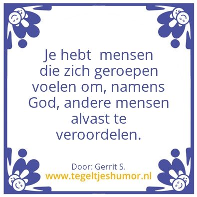 Tegeltje: Ik ben Gerrit.