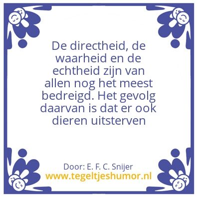 Tegeltje: Zij zijn de lul